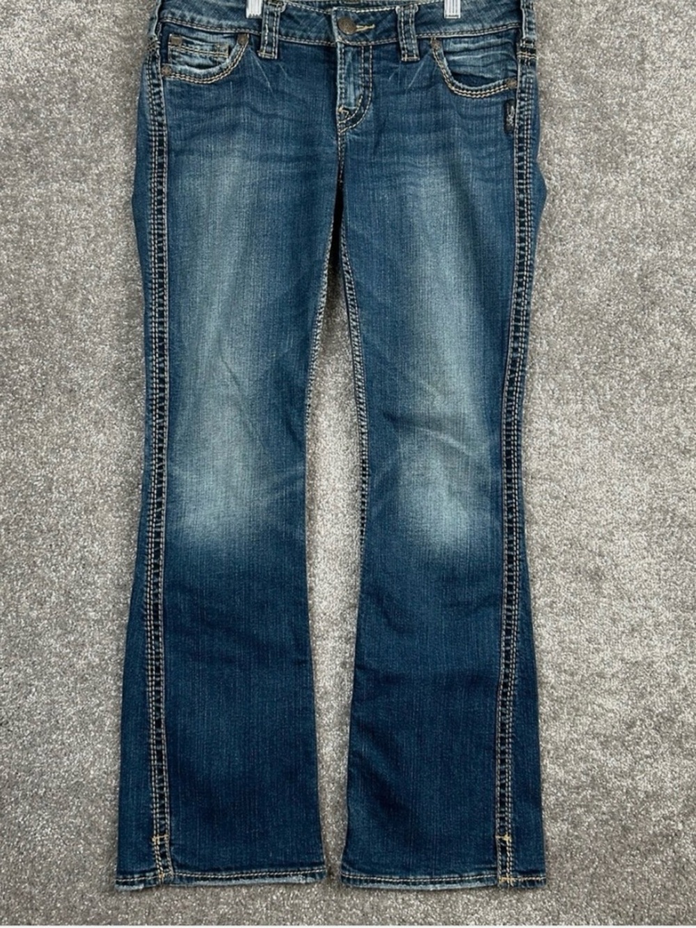 Silver Jeans Co. Frances Jeans Women's Tag 5XL Bootcut Distressed